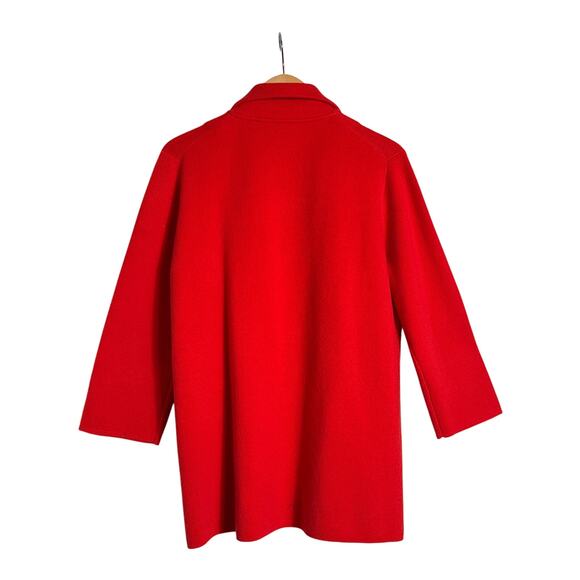 J.Crew Women's Sophie Open Front Cardigan Sweater-Blazer Merino Wool Size M Red - Picture 5 of 9